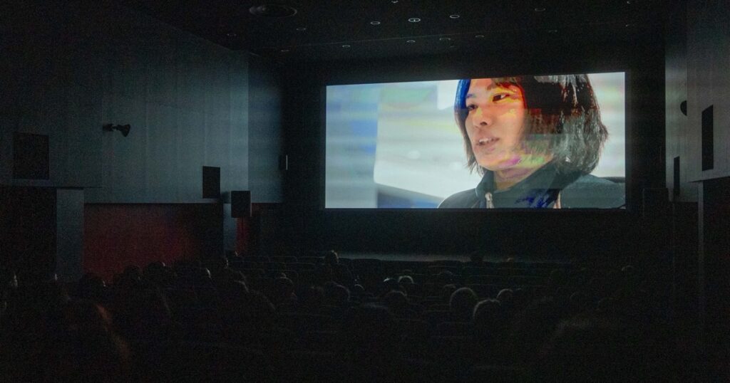 映画祭会場のスクリーン